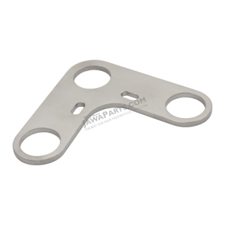 Girder of steering, UPPER (glasses), STAINLESS 5mm, TUNING (CZ) - JAWA 50 Pionýr