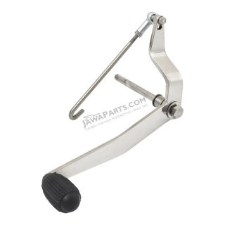 Gear lever, STAINLESS STEEL (travel), TUNING (CZ) - JAWA 50 550-555