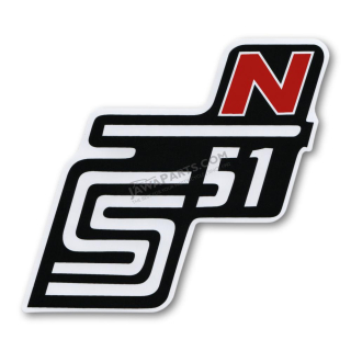 Sticker of cover "N", RED - Simson S51