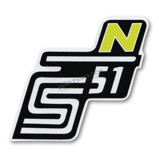 Sticker of cover "N", YELLOW - Simson S51
