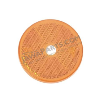 Reflector 61mm (round), ORANGE, for screw - UNI