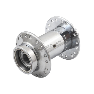Rear wheel hub, CHROME (CZ) - JAWA Pérák (Komunista)