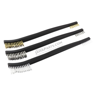Cleaning brushes (BRASS / STAINLESS STEEL / NYLON), set of 3 - UNI