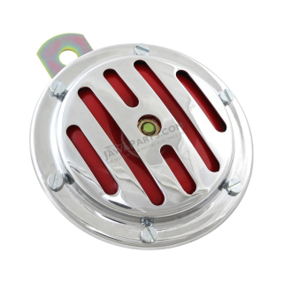 Horn 6V, CHROME / RED - JAWA 350 634, ČZ 476-488